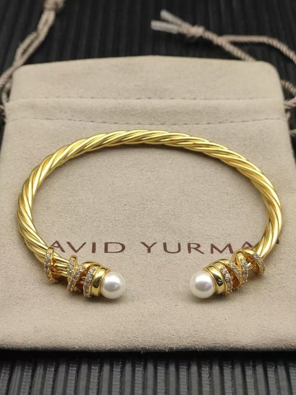 David Yurman Glod Twisted Bracelet 4mm